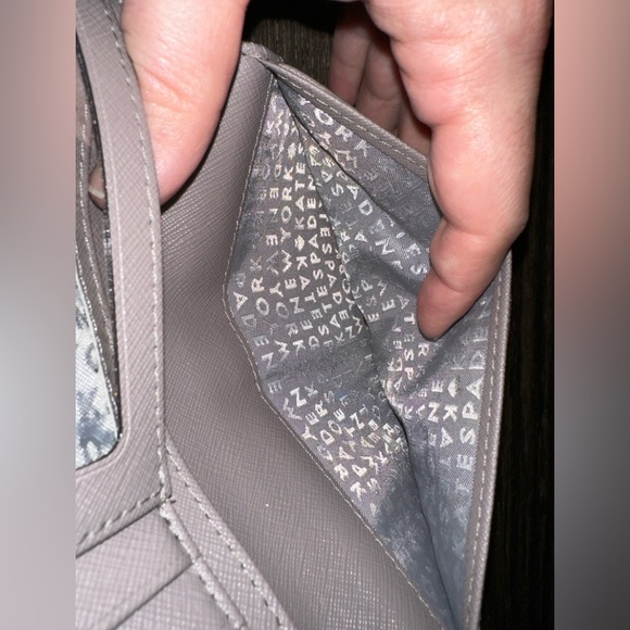 Warm Gray Kate Spade Cameron Large Slim Bifold Wallet - Picture 5 of 8